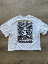 StyleGods Angel Oversized Crop T  - White\ Black