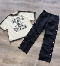 StyleGods Over Sized Style Crop  - Off White\Black
