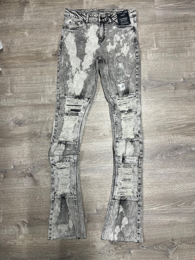 Si Tu Veux Stacked Denim TV0056 - Grey Wash – STYLE GODS