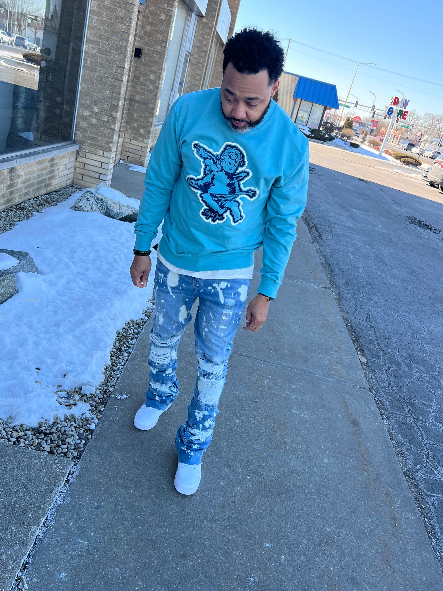 Si Tu Veux Stacked Denim TV0056 -Indigo Wash