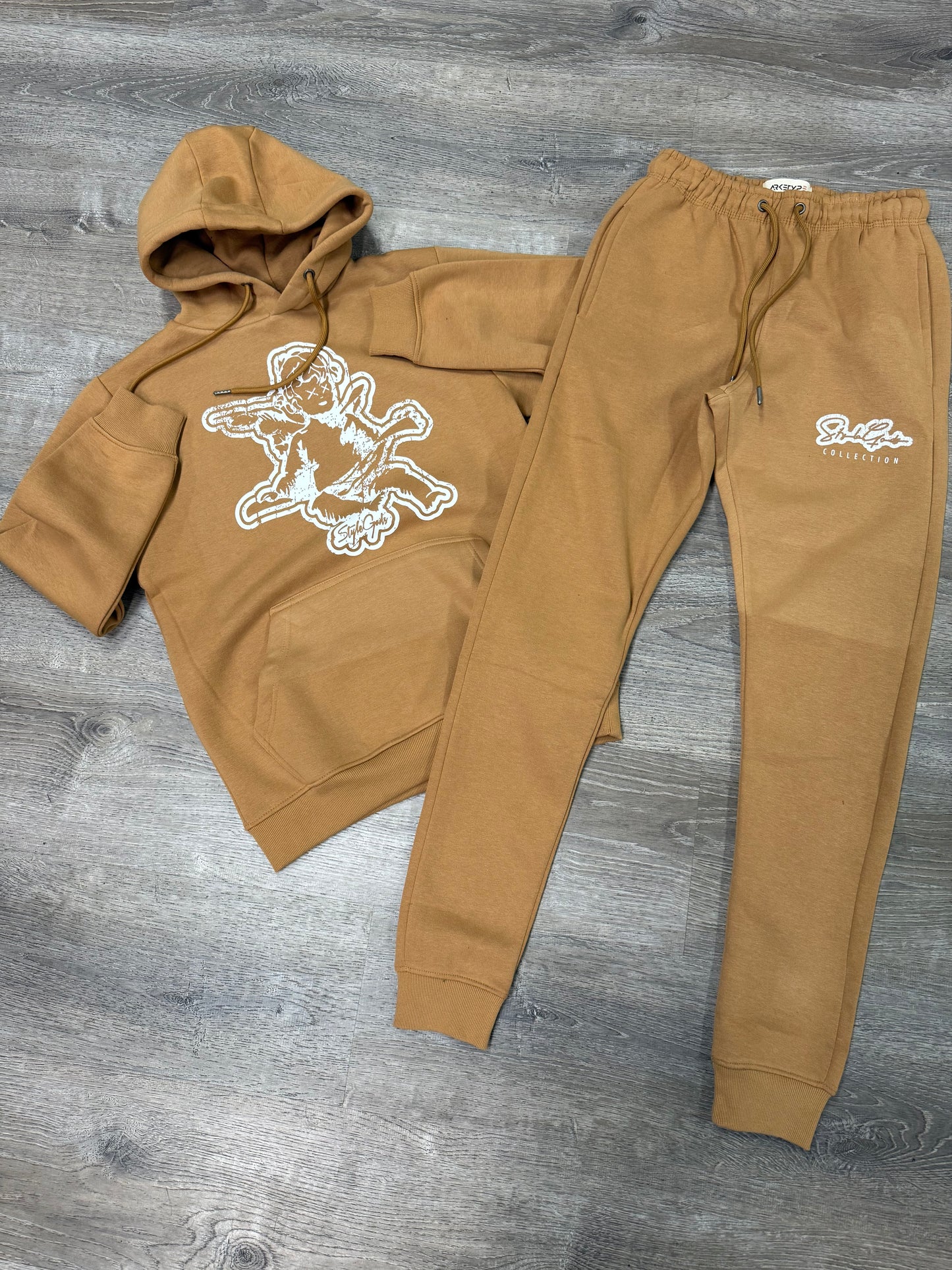 StyleGods Angel Jogging Suit - Timber