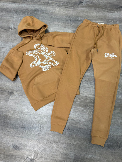 StyleGods Angel Jogging Suit - Timber