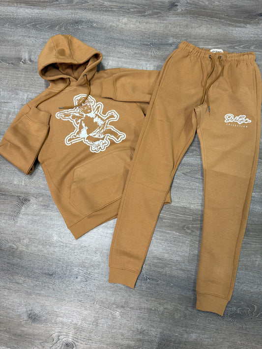 StyleGods Angel Jogging Suit - Timber