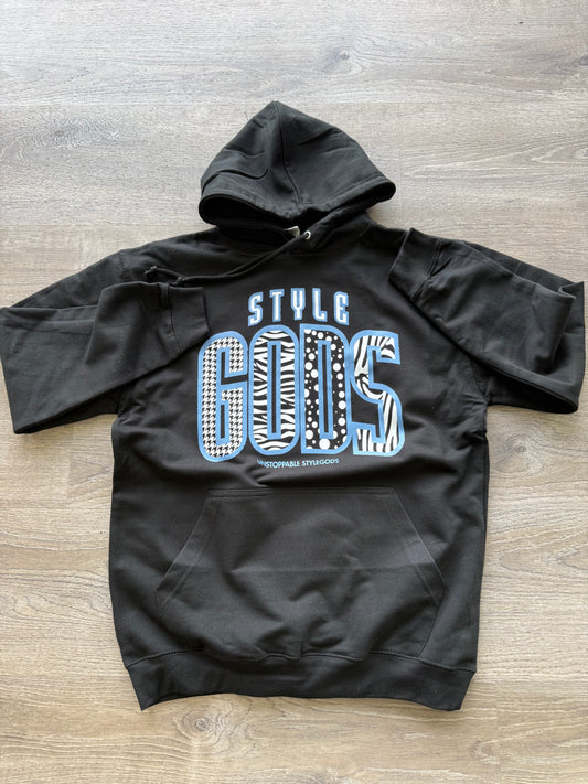 StyleGods Black Gamma Hooded SweatShirt - Black