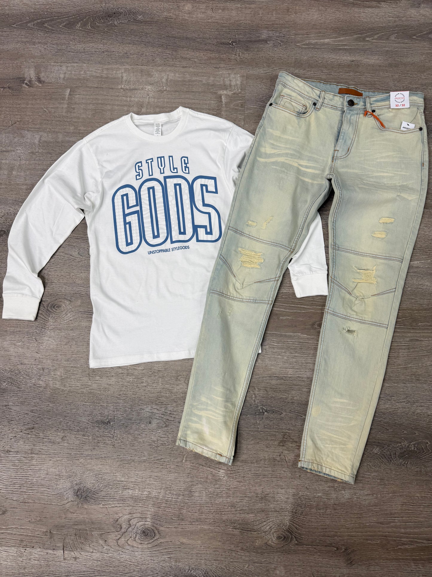StyleGods Gamma Long Sleeve T-Shirt - White