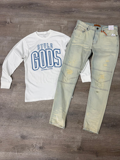 StyleGods Gamma Long Sleeve T-Shirt - White
