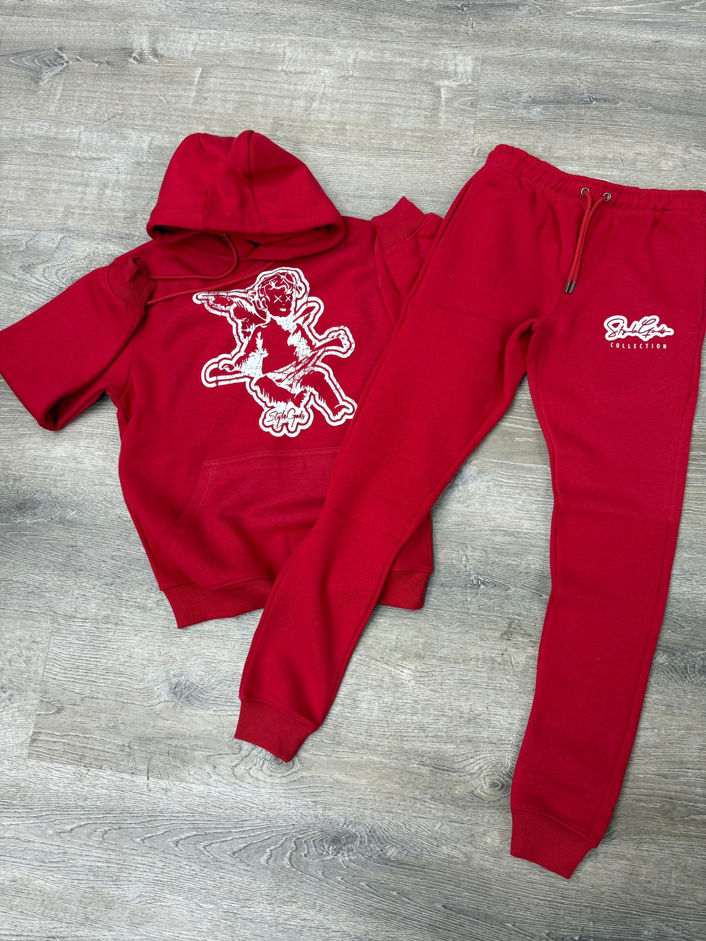 StyleGods Angel Jogging Suit - Red