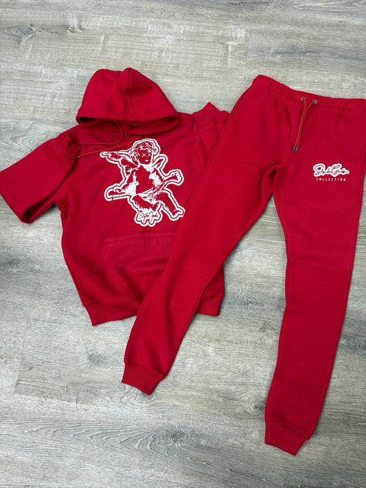 StyleGods Angel Jogging Suit - Red