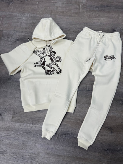 StyleGods Angel Jogging Suit - Cream