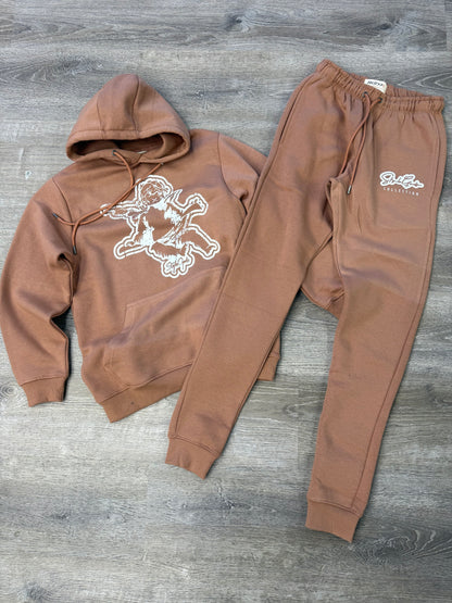 StyleGods Angel Jogging Suit -  Brown