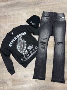 StyleGods Studio Collection Rolex Crew -Black