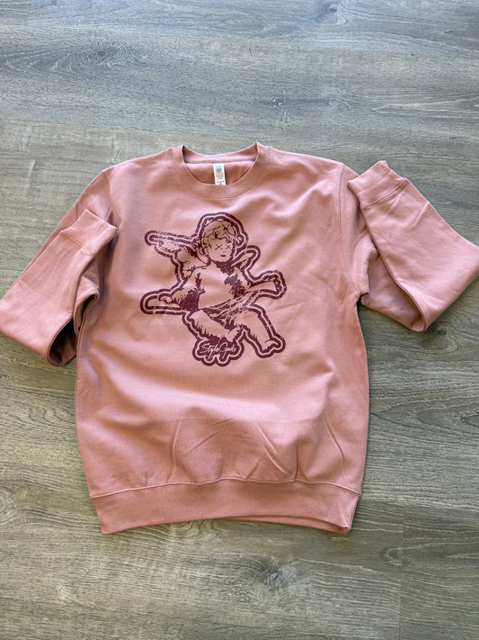 StyleGods Crew SweatShirt - Mauve\Maroon