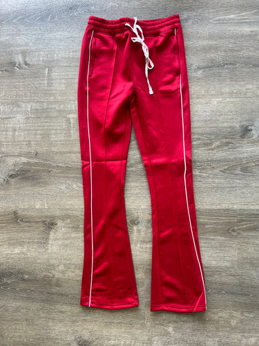 Rebel Minds STACKED Track Pants- Red