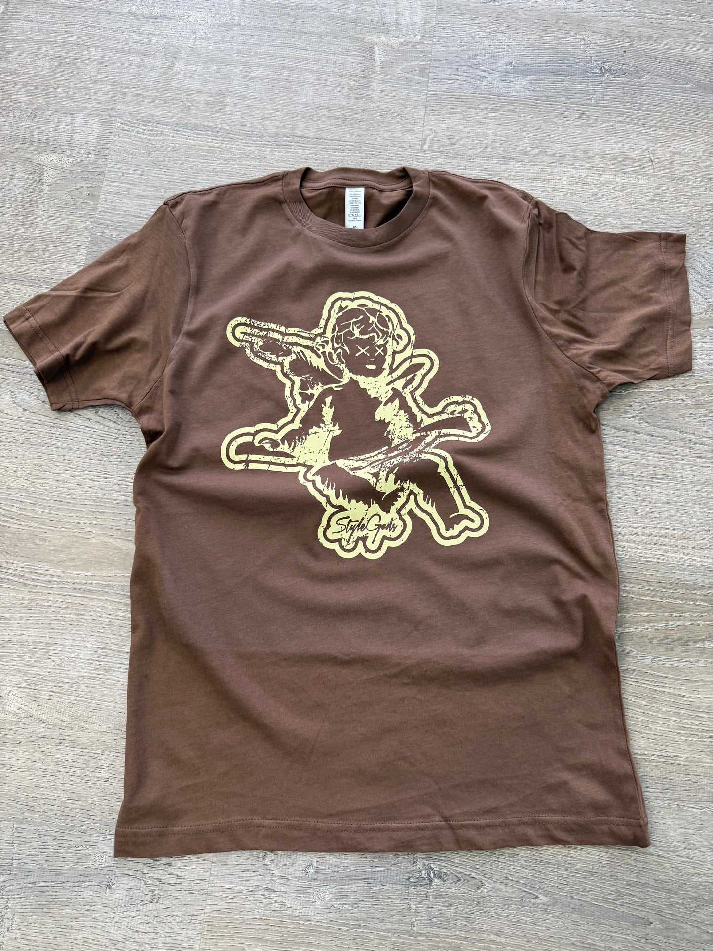 StyleGods Angel T Shirt - Brown