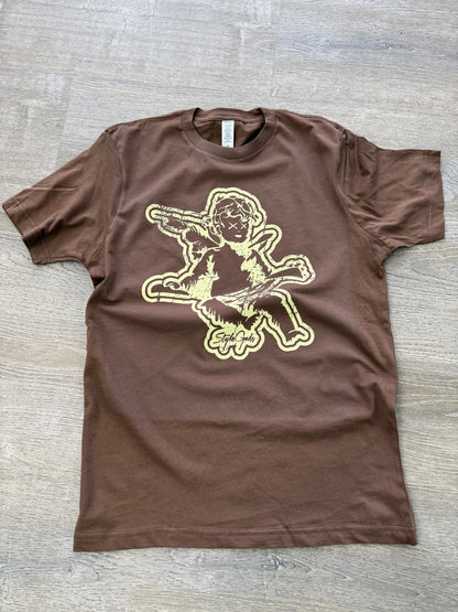 StyleGods Angel T Shirt - Brown
