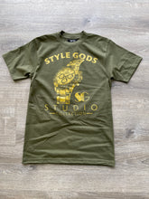 StyleGods Rolex Over Sized T- Army Green/Gold