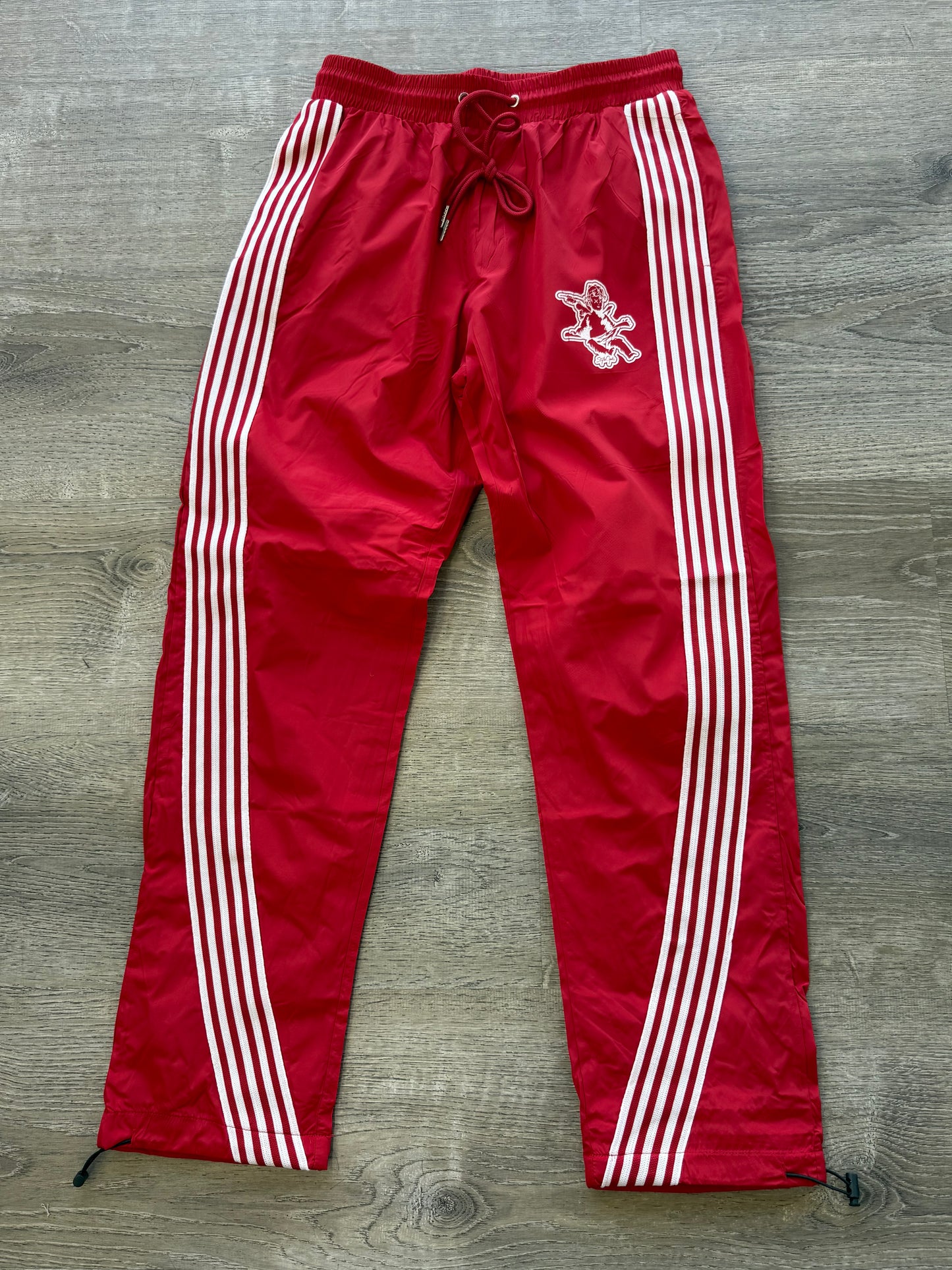 StyleGods Angel Nylon Joggers- Red