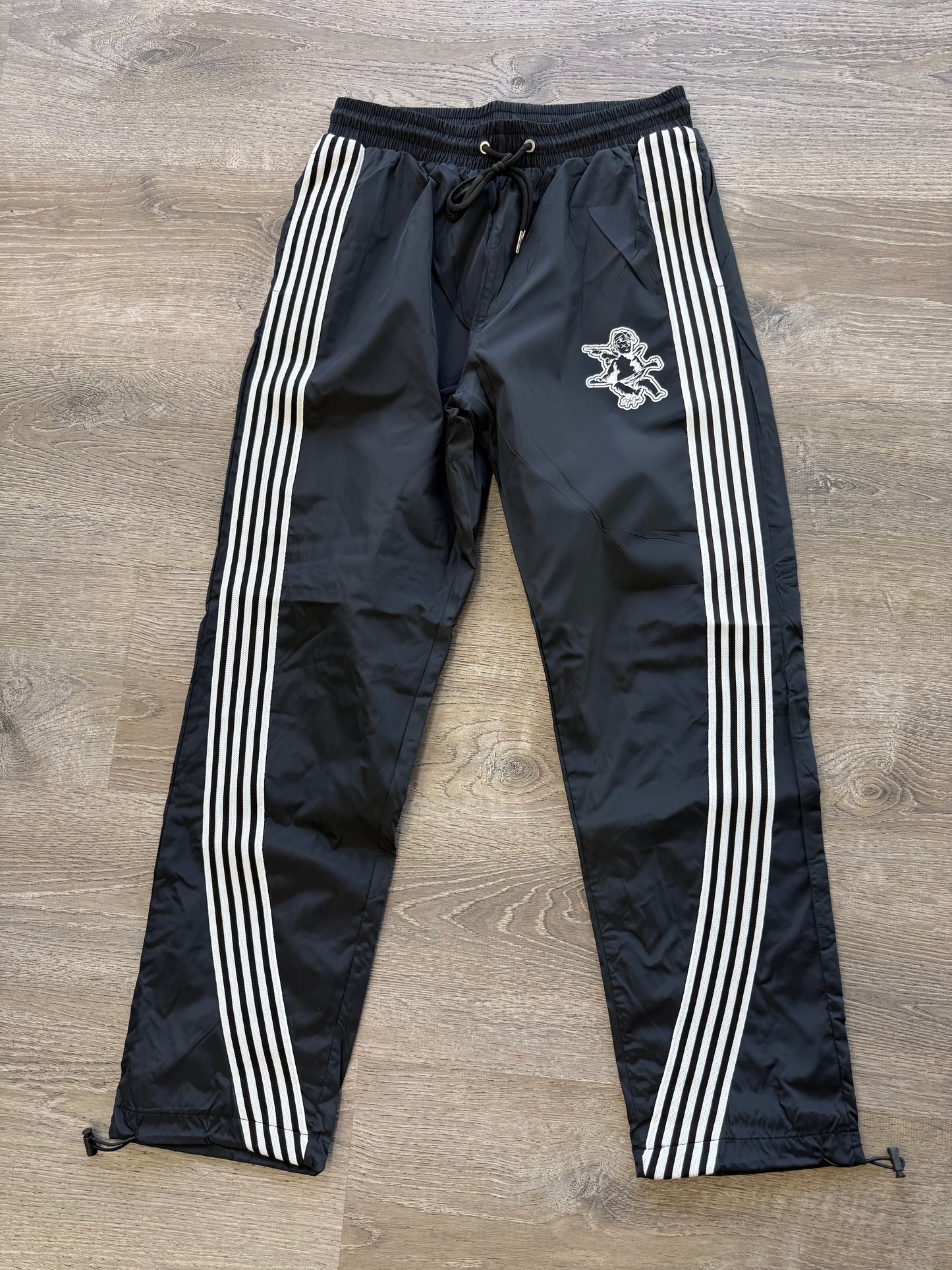 StyleGods Angel Nylon Joggers-Black
