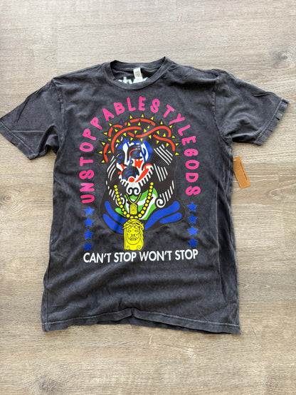 StyleGods Jesus T Shirt - Vintage Black