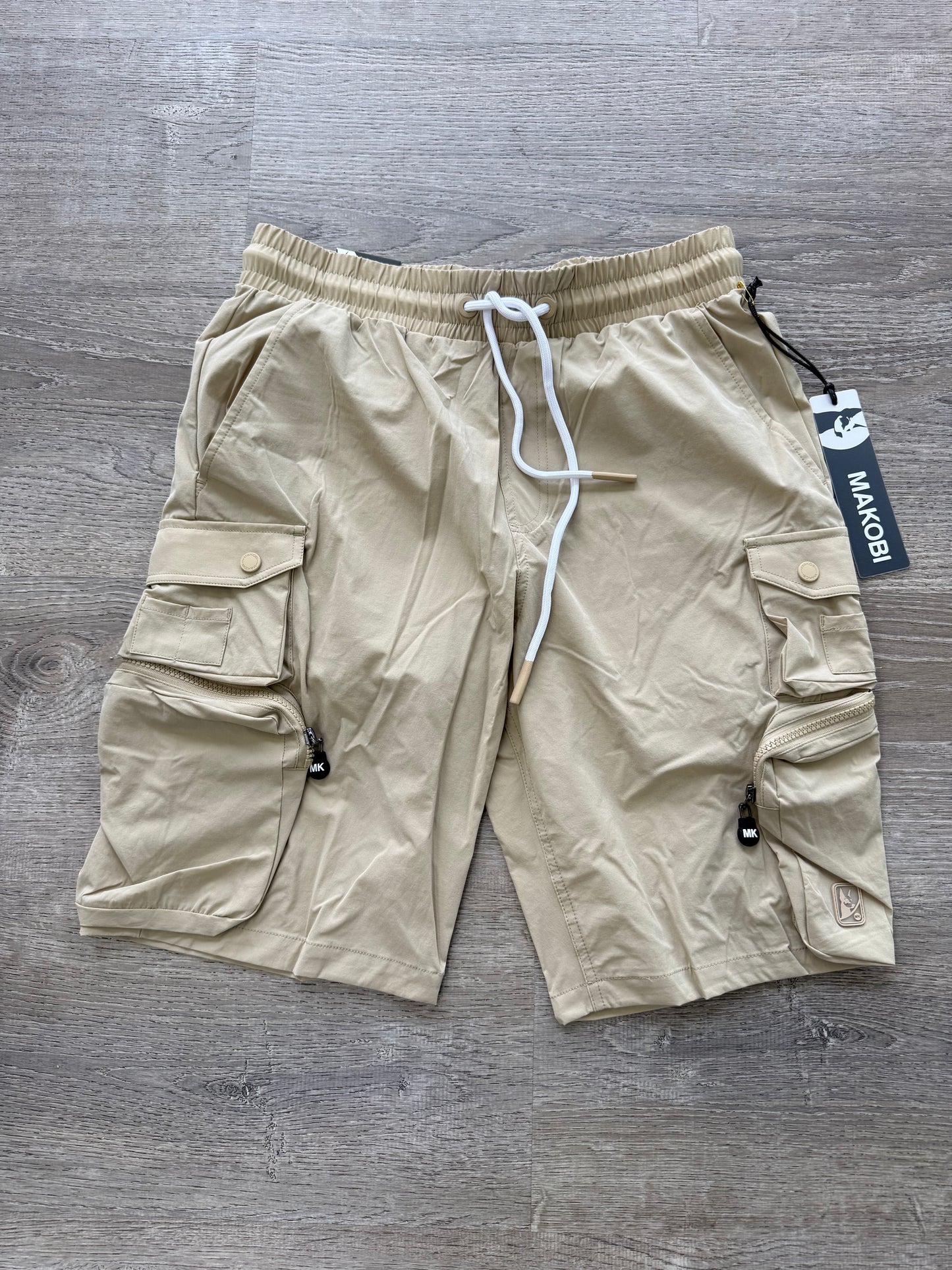 Makobi NYLON Cargo Shorts Khaki