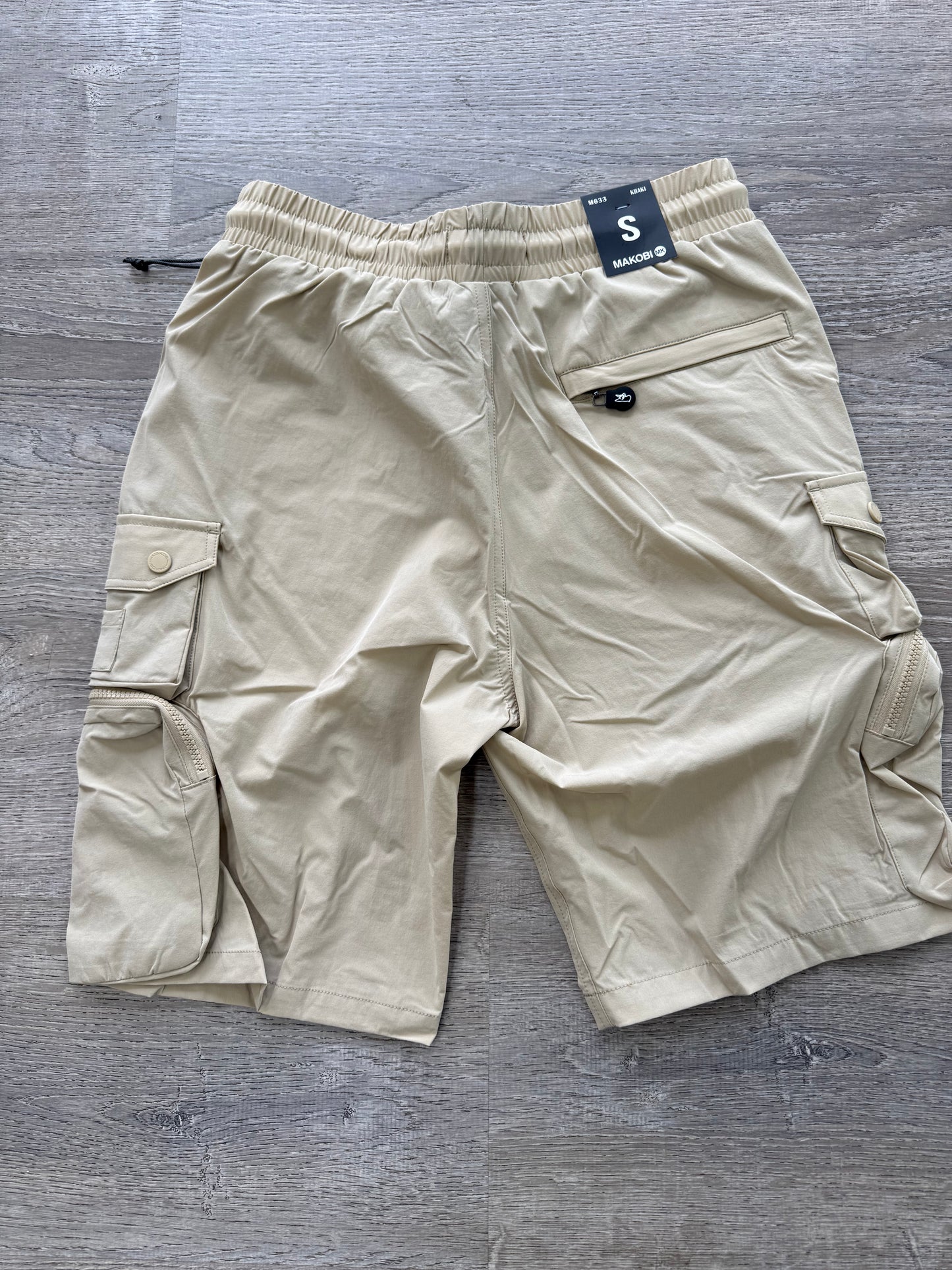 Makobi NYLON Cargo Shorts Khaki