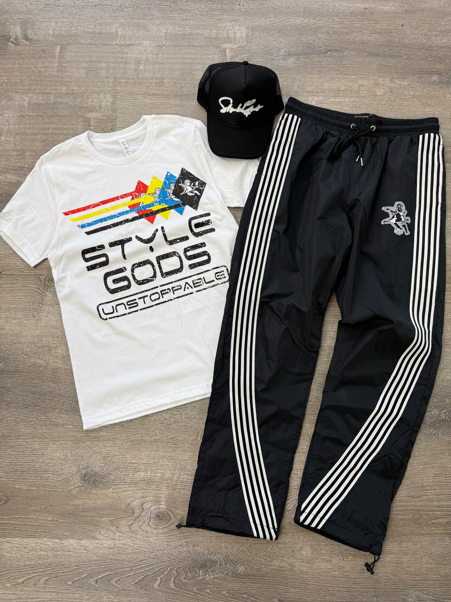 StyleGods Multi Angel T Shirt - white\multi