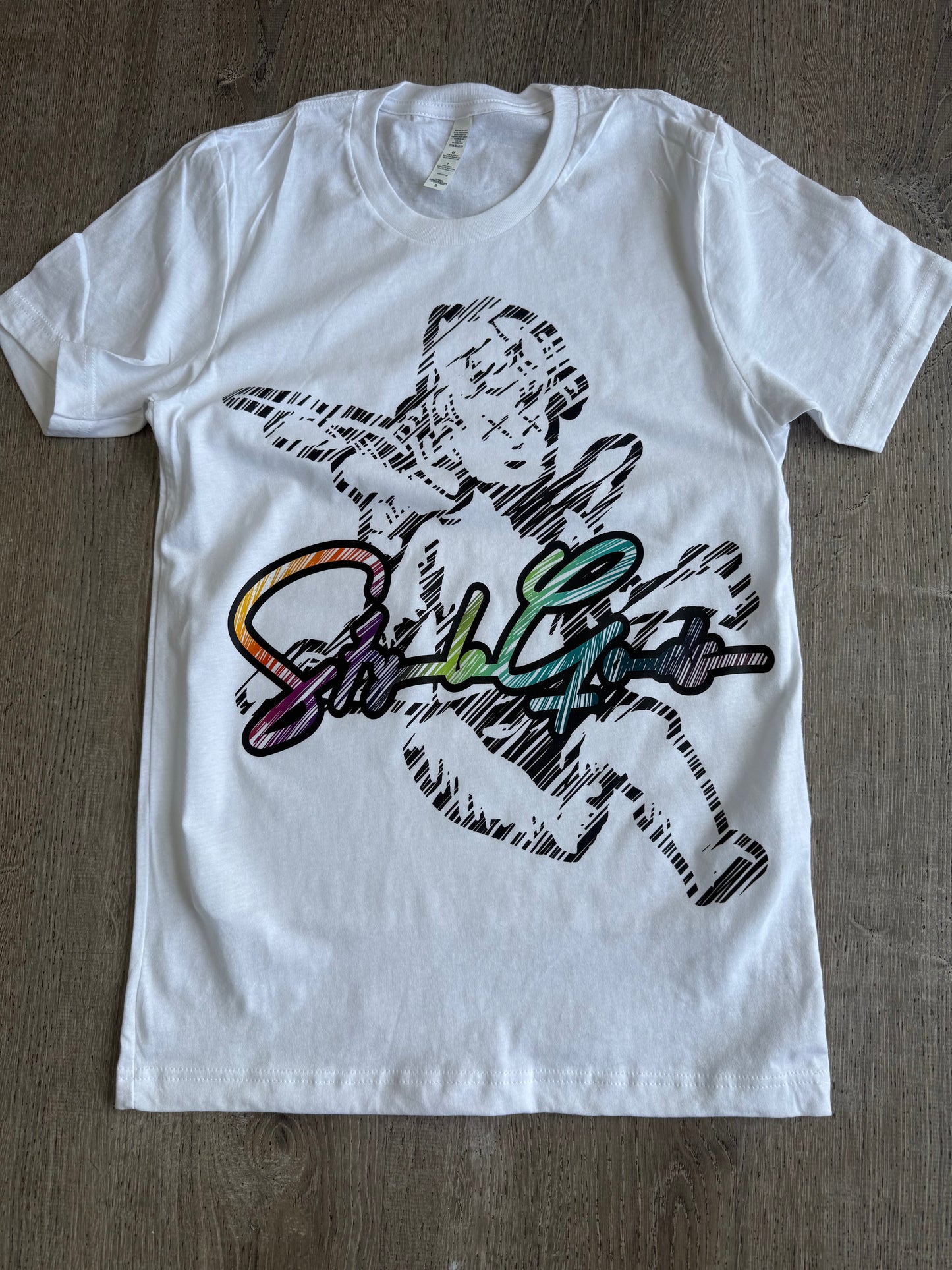 StyleGods Crayon Angel Shirt - white clearance