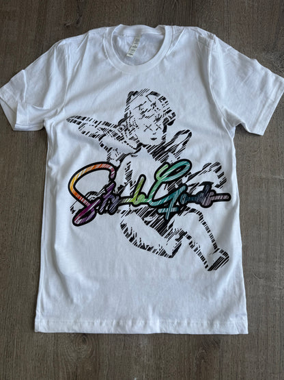 StyleGods Crayon Angel Shirt - white clearance