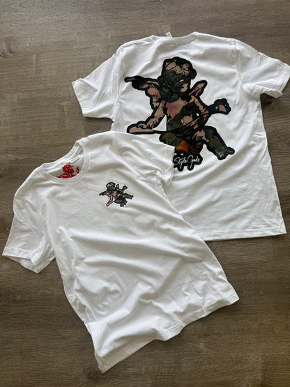 StyleGods Angel T Shirt White\Pink