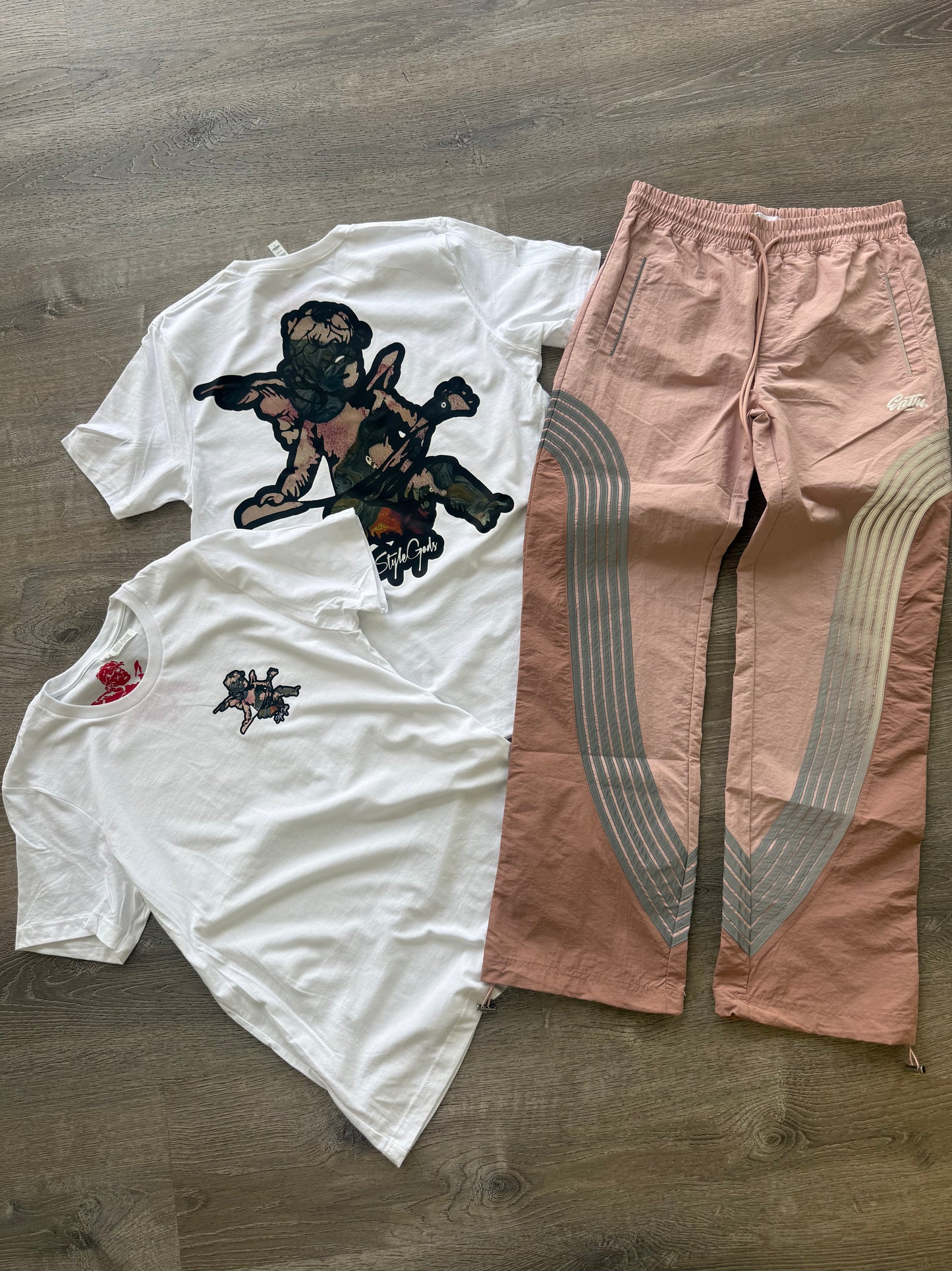 StyleGods Angel T Shirt White\Pink