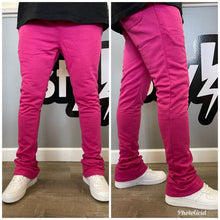 Waimea SUPER STACKED Joggers- M5866 Laser Pink