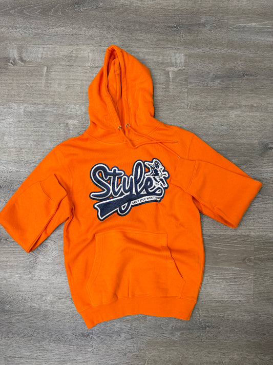 StyleGods Varsity Hoodie Sweater Orange\White\Navy