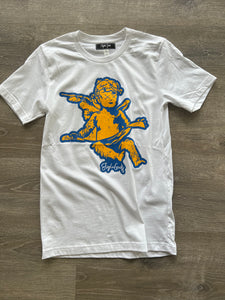 StyleGods Distressed Angel - White/Gold/Royal