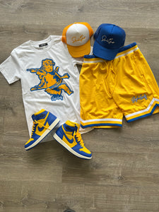 StyleGods Distressed Angel - White/Gold/Royal