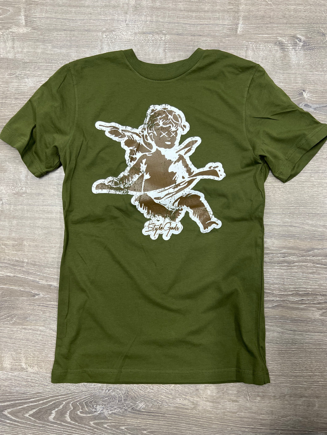 StyleGods Distressed Angel - Green/White/Brown