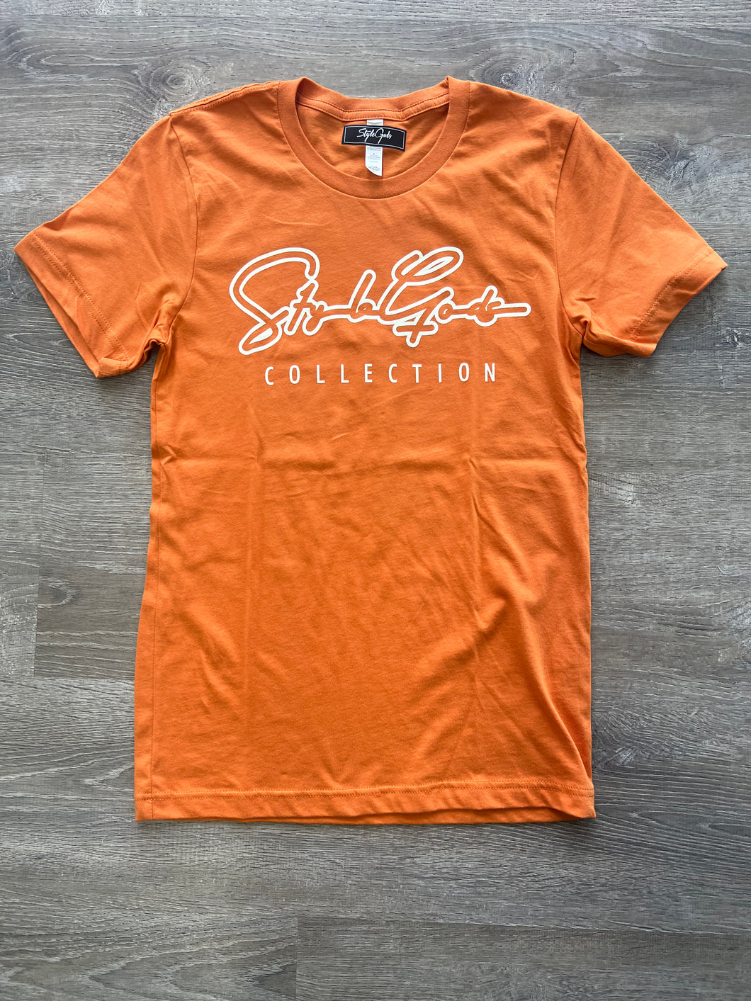 StyleGods Signature Script Burnt Orange/Tan