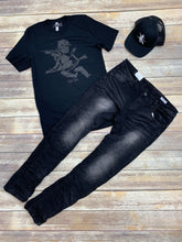 StyleGods Angel Tee - Black/Black