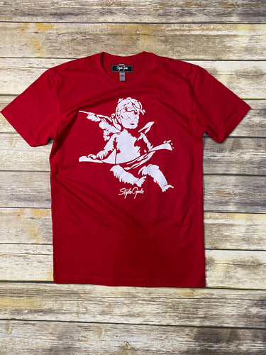 StyleGods Angel T Shirt - Red/White