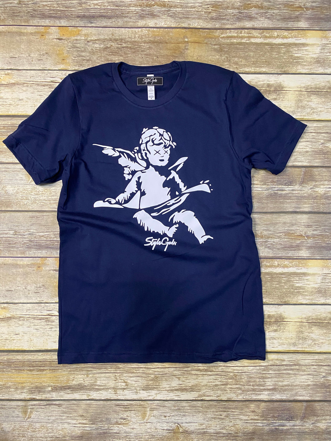 StyleGods Angel T Shirt Navy/White